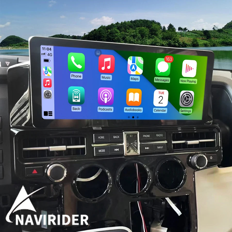 12.3Inch Screen For Toyota Hiace GRANVIA GPS Navigation Video Player Android Auto Car Radi