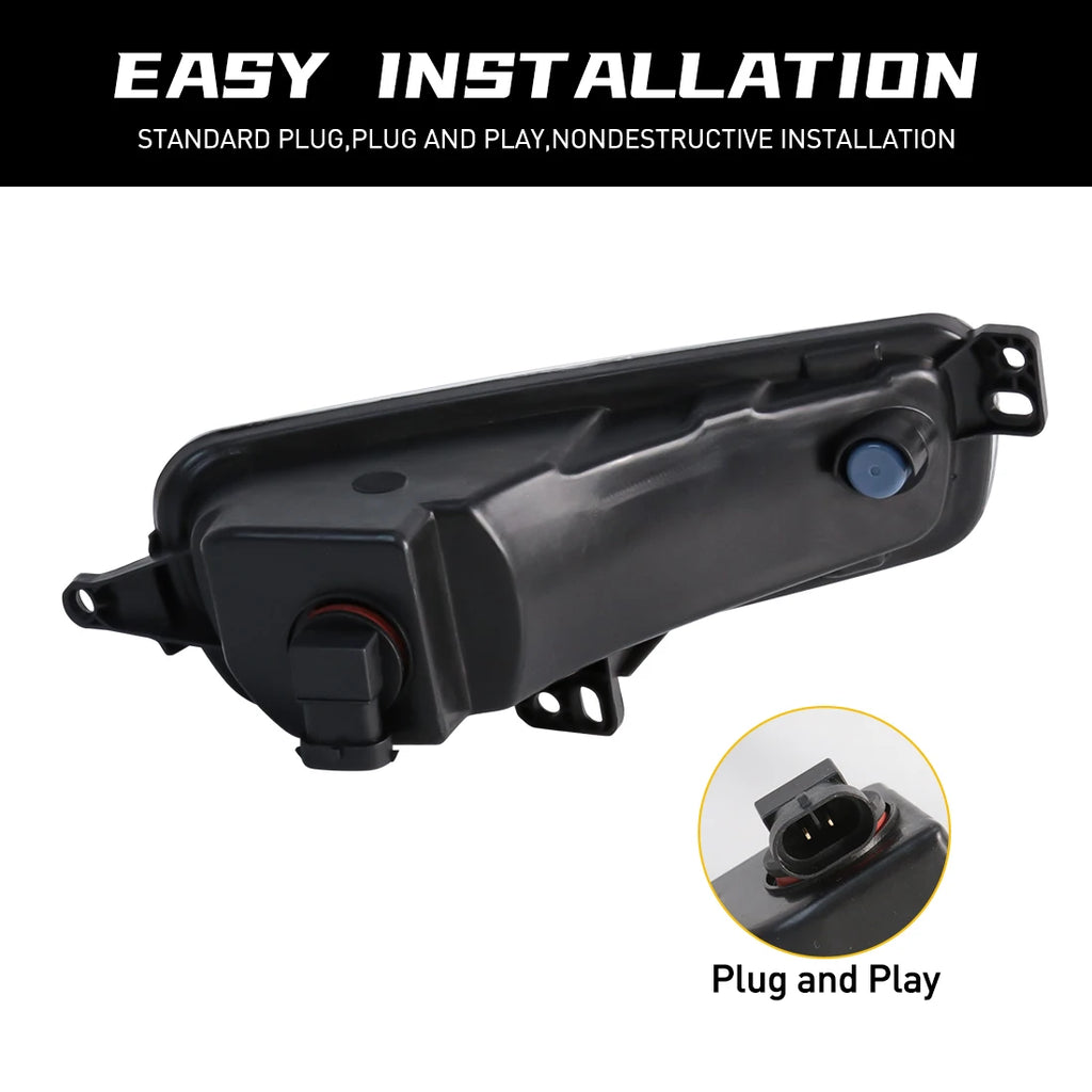 Led Fog Lamps For Ford Focus 2015 2016 2017 2018 Daytime Running Light DRL Front Driving D | AUTOKITSHOP