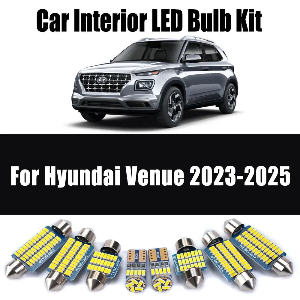 12-Piece LED Interior Light Kit for Hyundai Venue - Canbus Error-Free Bulbs | AUTOKITSHOP