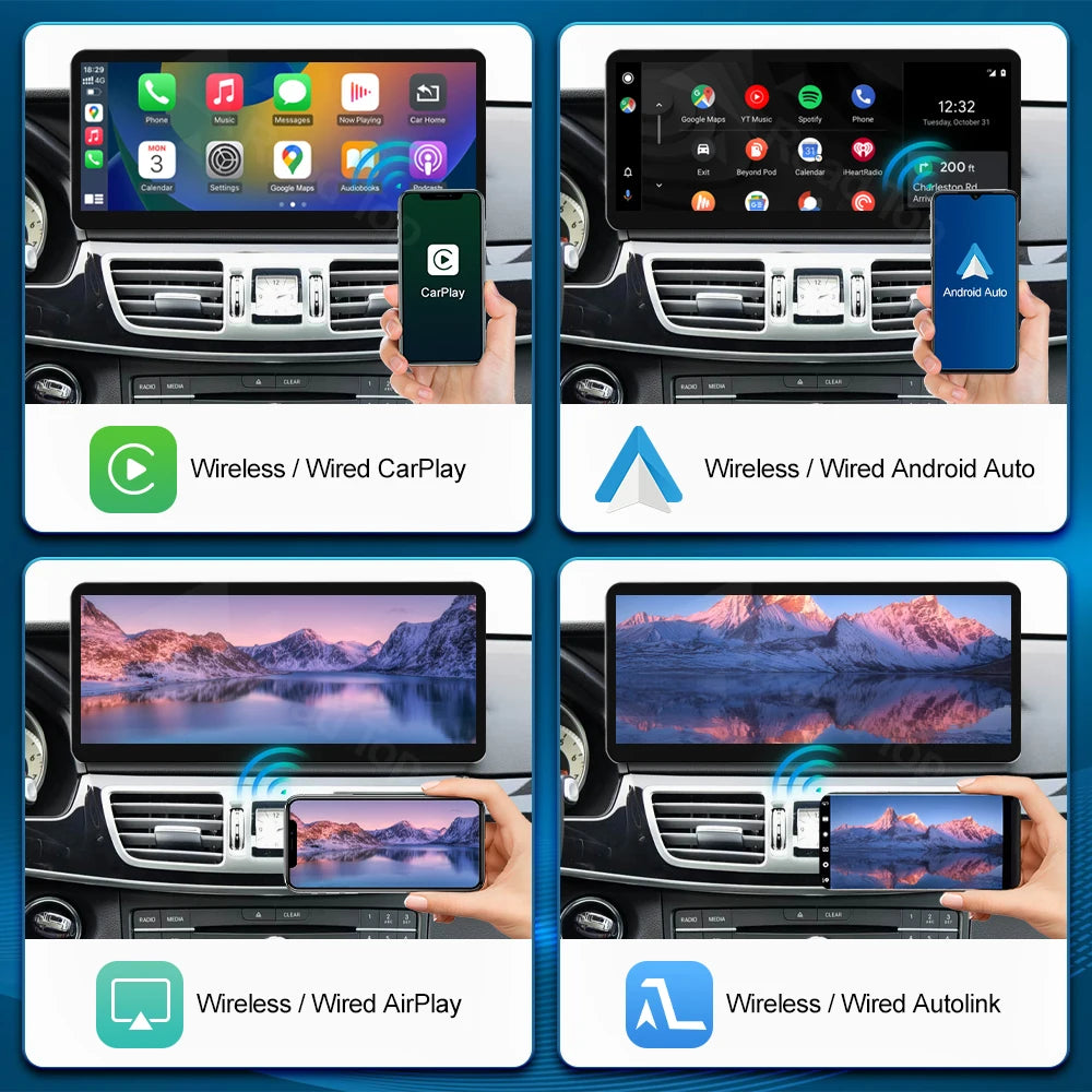 12.3'' Ultra-thin Multimedia Display For Benz E Class W212 NTG4.0/4.5/5.0 Touch Screen Wir | AUTOKITSHOP