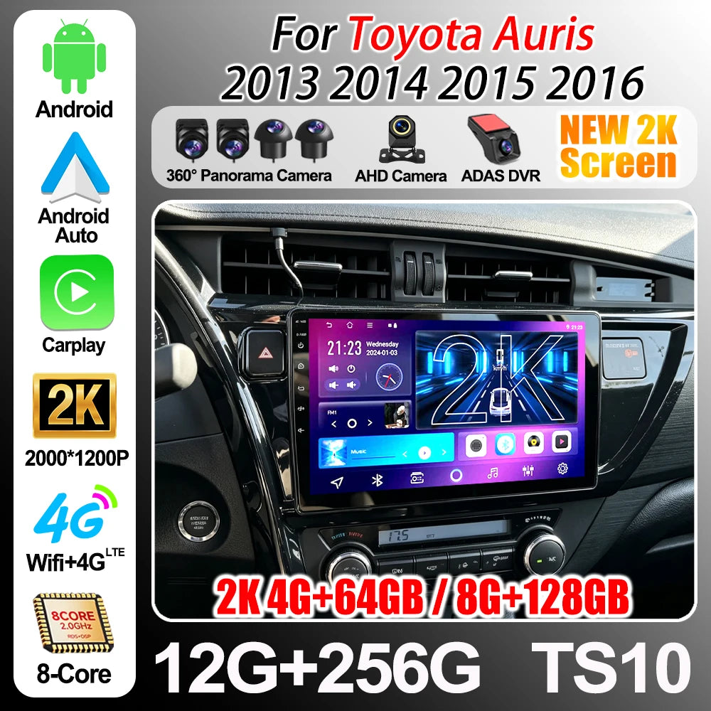 Android 16 For Toyota Corolla Auris 2013-2016 Android Car Radio Stereo Head Unit Multimedi | AUTOKITSHOP