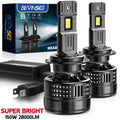 BEVINSEE H7 H4 H11 9005 HB3 9006 HB4 9012 HIR2 LED Headlight Bulbs 28000LM 150W Super Brig