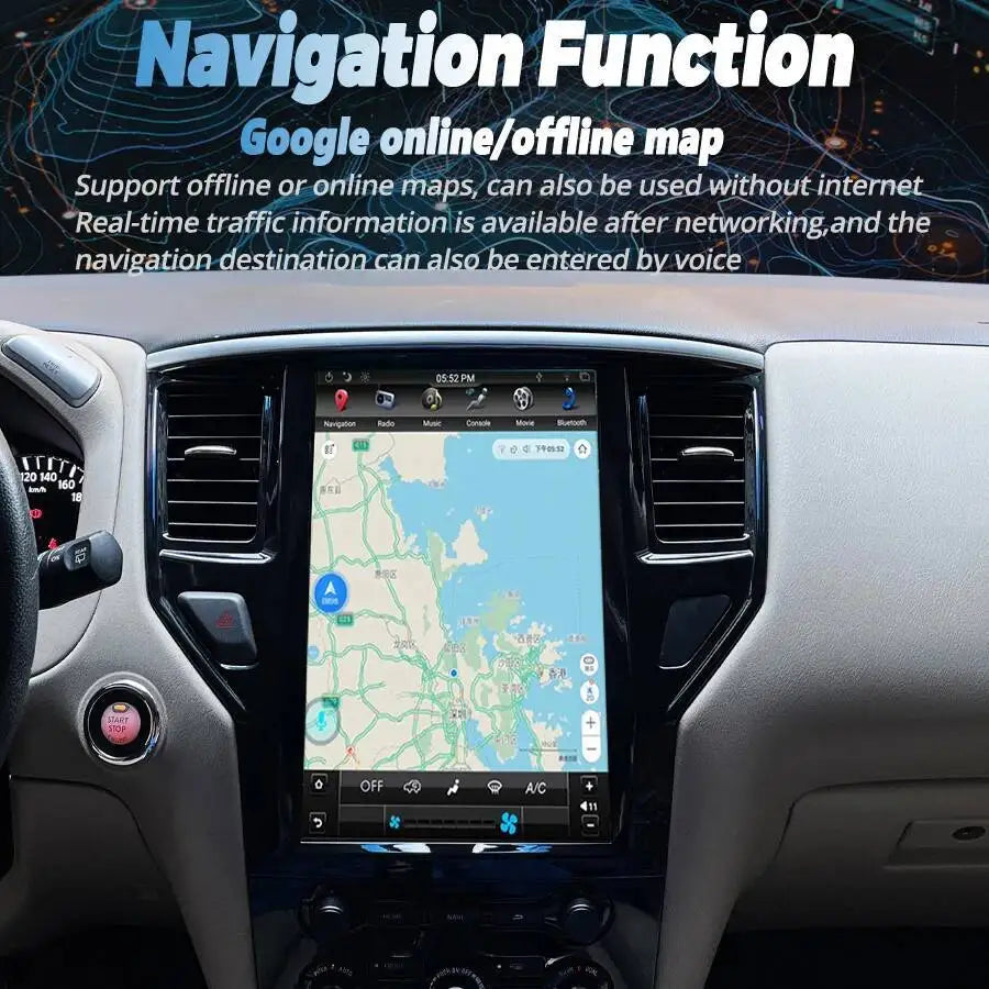 For Nissan Pathfinder 2012-2019 Car Radio Stereo GPS Navigation 13.3" Touch Screen Android | AUTOKITSHOP