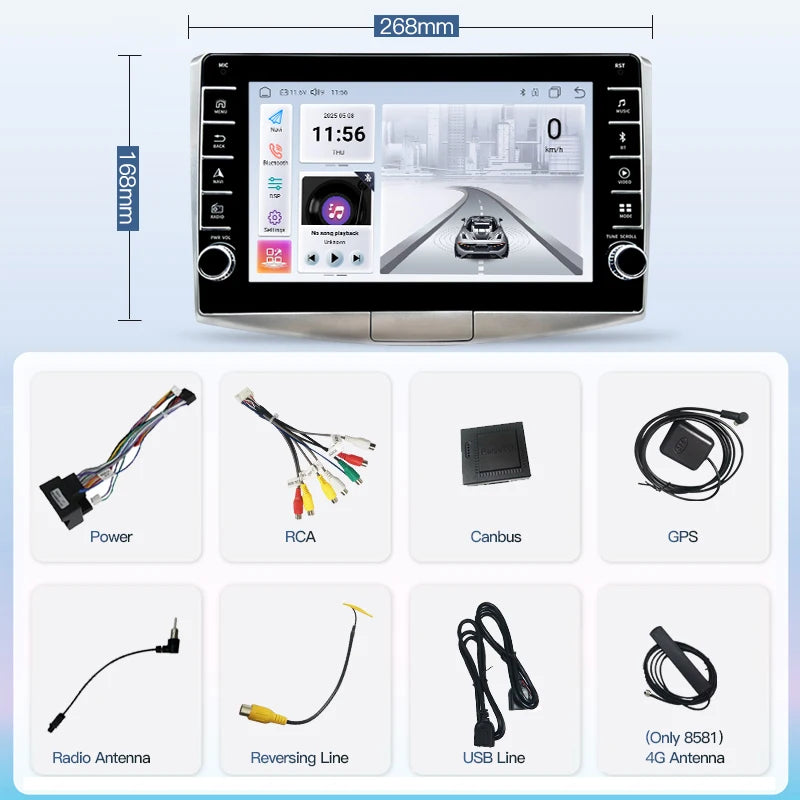 SZLELV Car Radio For VW Volkswagen Magotan Passat B7 B6 CC Android 15 Carplay Auto Player