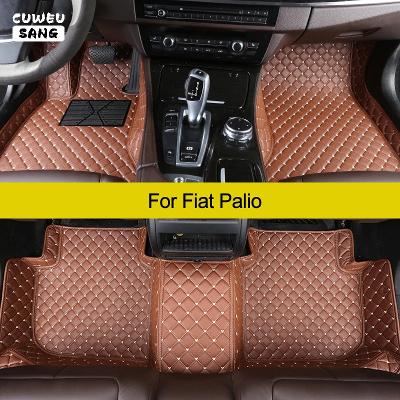 CUWEUSANG Custom Car Floor Mats For Fiat Palio Auto Carpets Foot Coche Accessorie | AUTOKITSHOP
