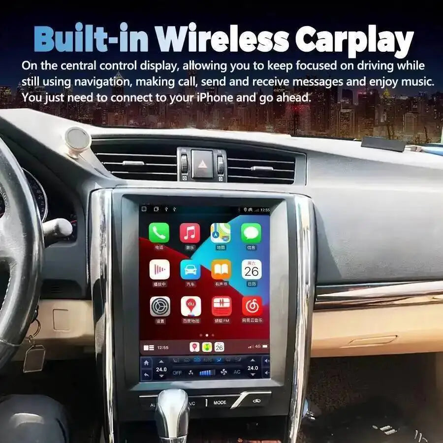 12.1inch Car Multimedia Video Player With 360 DSP Stereo For TOYOTA REIZ 2012-2025 Android