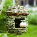 Bird House Outdoor Garden Hanging Bird Nest Hand-woven Straw Bird's Nest Parrot Hatching Breedin - Automotive LED Light