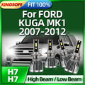 KINGSOFE 110W LED Headlight H7 Lamp 26000LM Car Light 6000 For FORD KUGA MK1 2007 2008 200