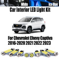 14-Piece LED Interior Light Kit for Chevrolet Chevy Captiva 2016- 2021 - Canbus Dome Map Door Trunk Bulbs | AUTOKITSHOP