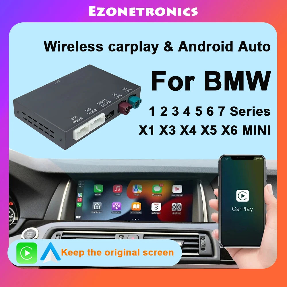 Wireless CarPlay for BMW NBT ID4 System 1 2 3 4 5 6 7 Series 1 X3 X4 X5 X6 MINI CarPlay In