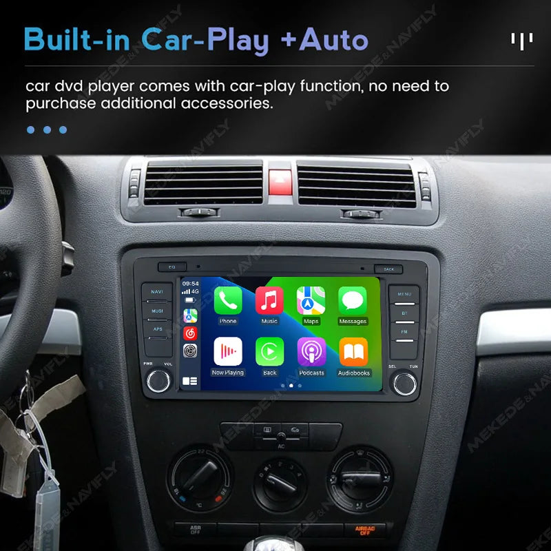 8" Android 15 Car Radio For Skoda Octavia 2 A5 2004-2013 GPS Navigation Multimedia Player | AUTOKITSHOP