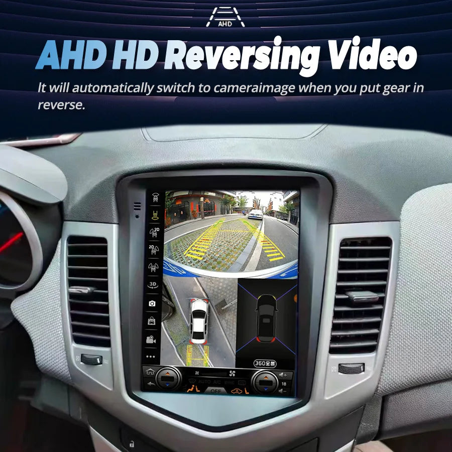 10.4" Screen Android 15 Multimedia Player For Chevrolet Cruze J300 2009-2025 Navigation Ca