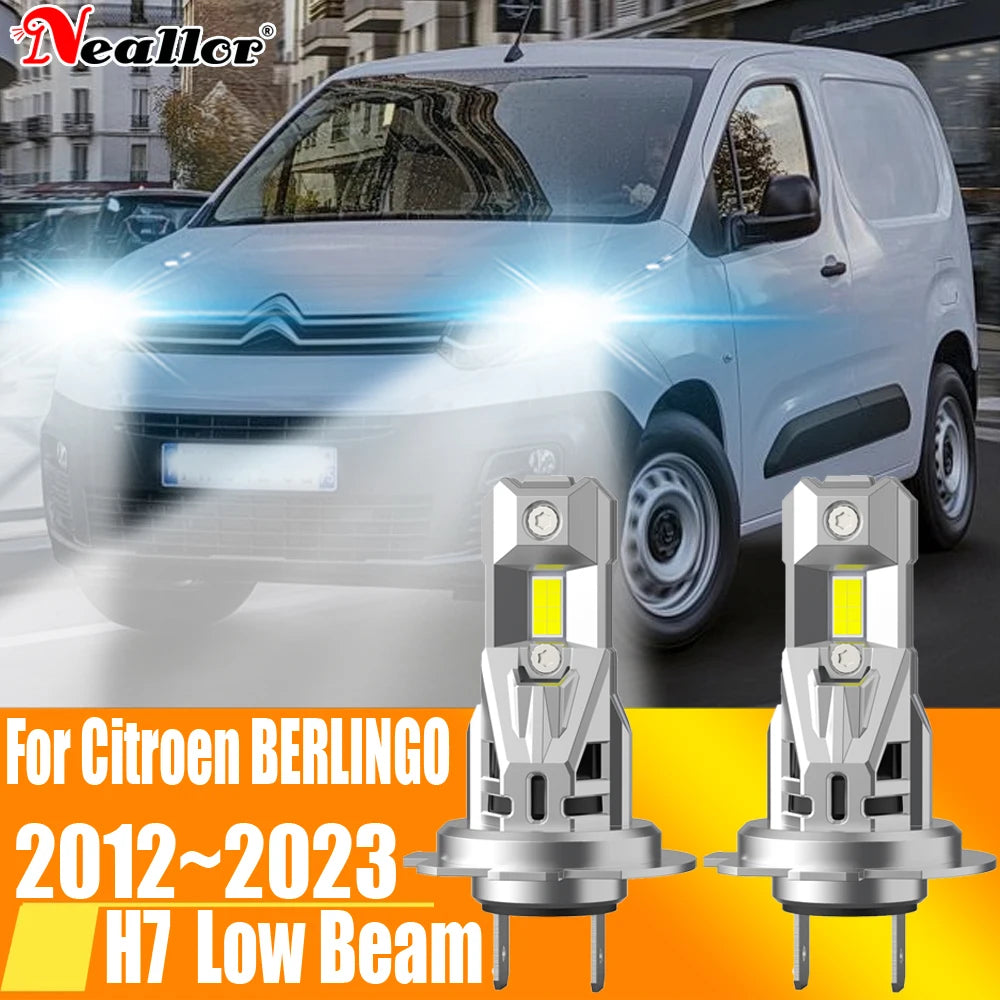2x High Power H7 Led Headlight Canbus No Error H18 Car Bulb 6000K White Light Diode Lamp 1