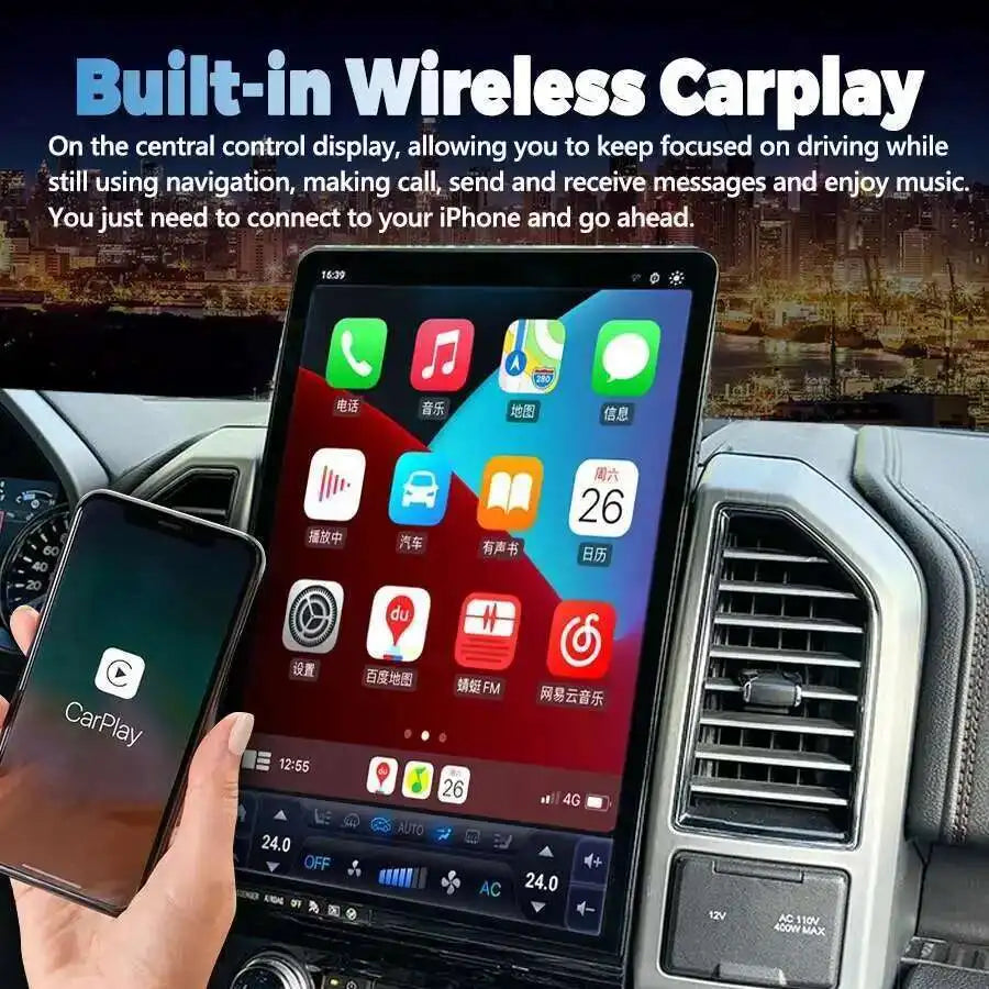 256GB 16.8 Inch For Ford F150 F250 2015-2021 Android Car GPS Navigation Multimedia Player  | AUTOKITSHOP