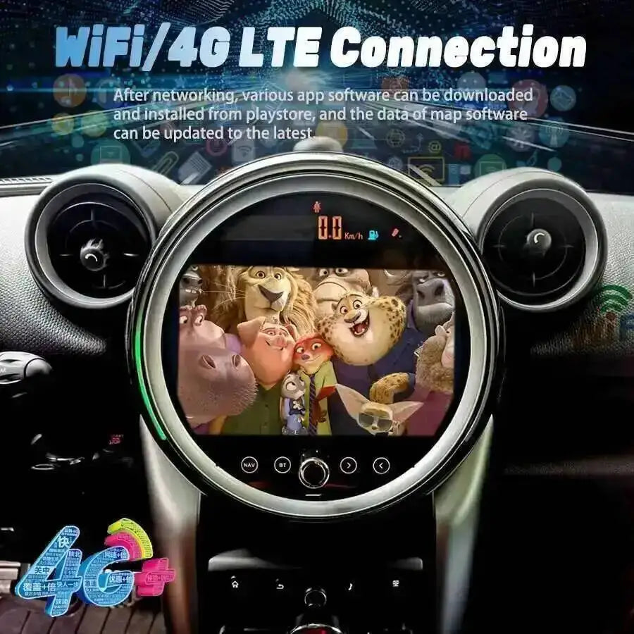 S Android 14 Autoradio Screen For MINI COUNTRYMAN R60 R56 MINI COOPER GPS Navigation Radio | AUTOKITSHOP