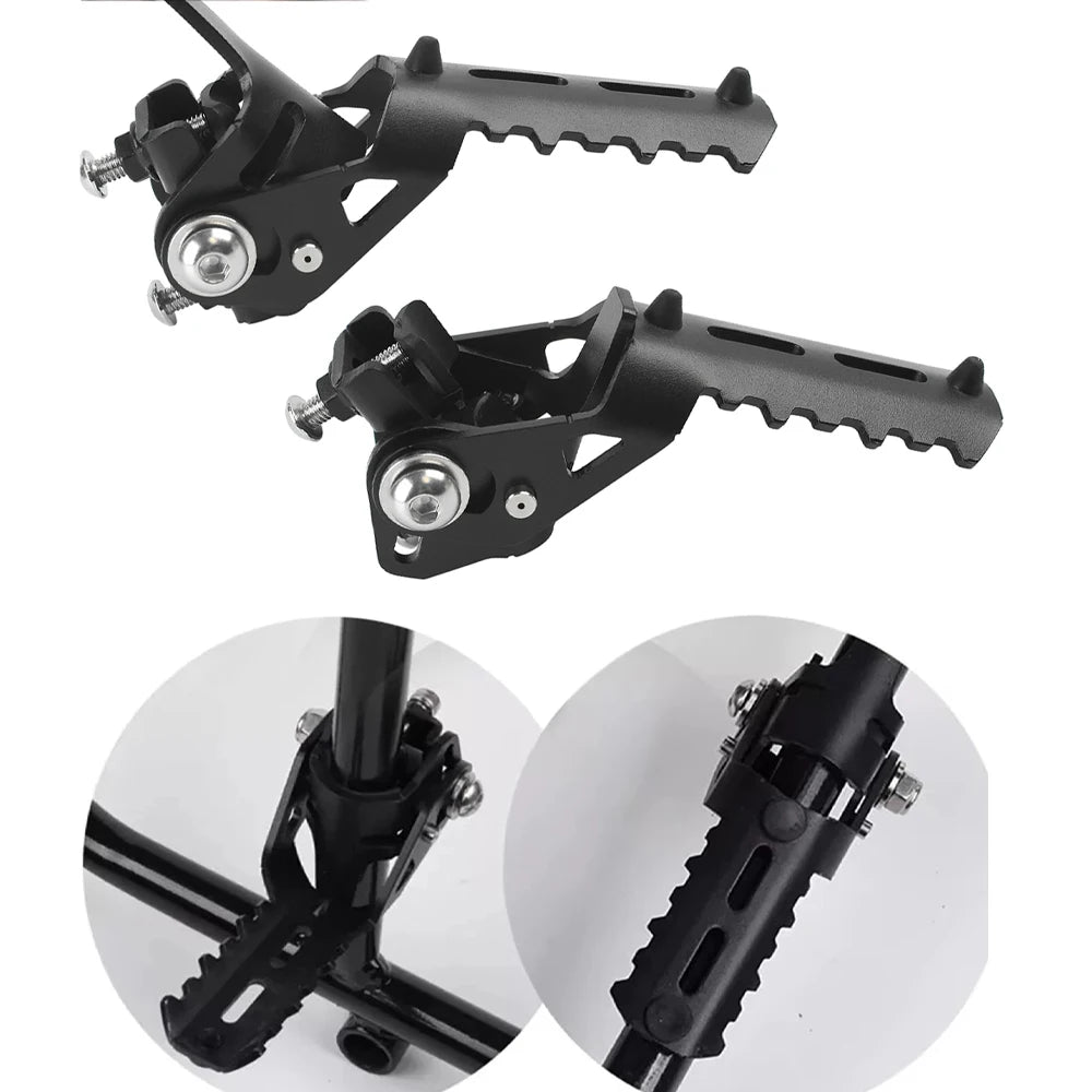 Motorcycle 22mm/25mm Highway Front Footpeg Footrests Clamps Crash Bars Foot Rests Explorer Guard - Automotive LED Light