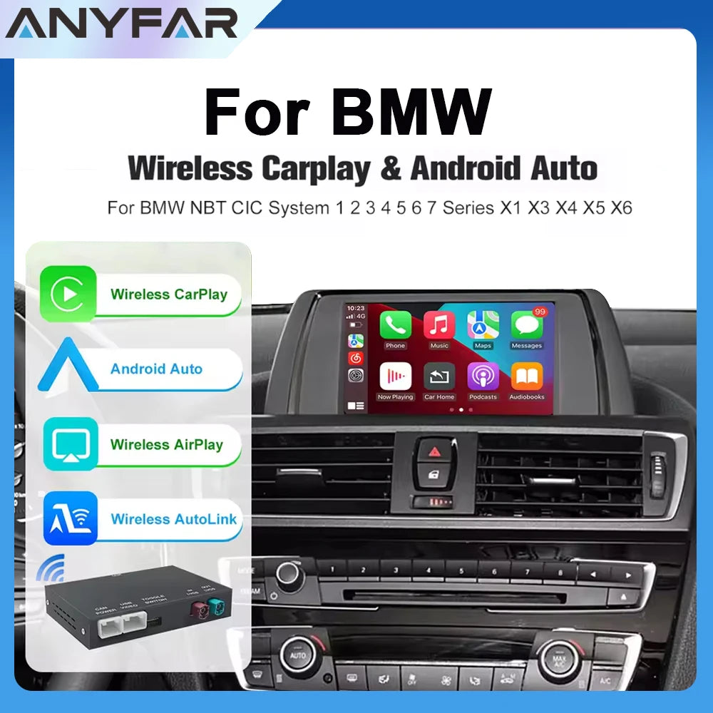 Wireless CarPlay Android For BMW CIC NBT System For BMW 1 2 3 4 5 6 7 Series X1 X3 X4 X5 X