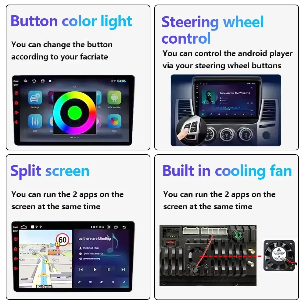 Android 15 Car Radio For JEEP Grand Cherokee Liberty Wrangler Chrysler 2002 - 2006 GPS RDS