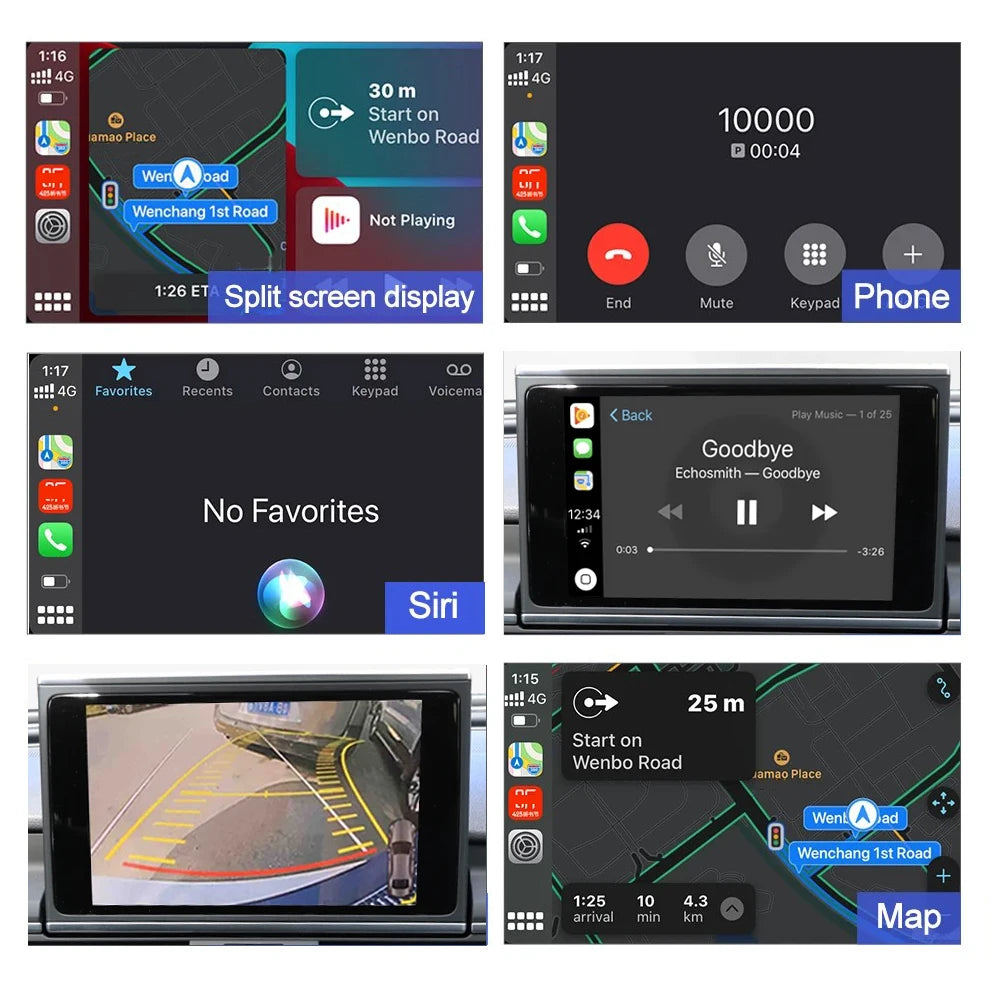 Wireless Carplay Android Auto Lossless Installation Interface For Audi A3 A4 A5 Q2 Q5L Q7