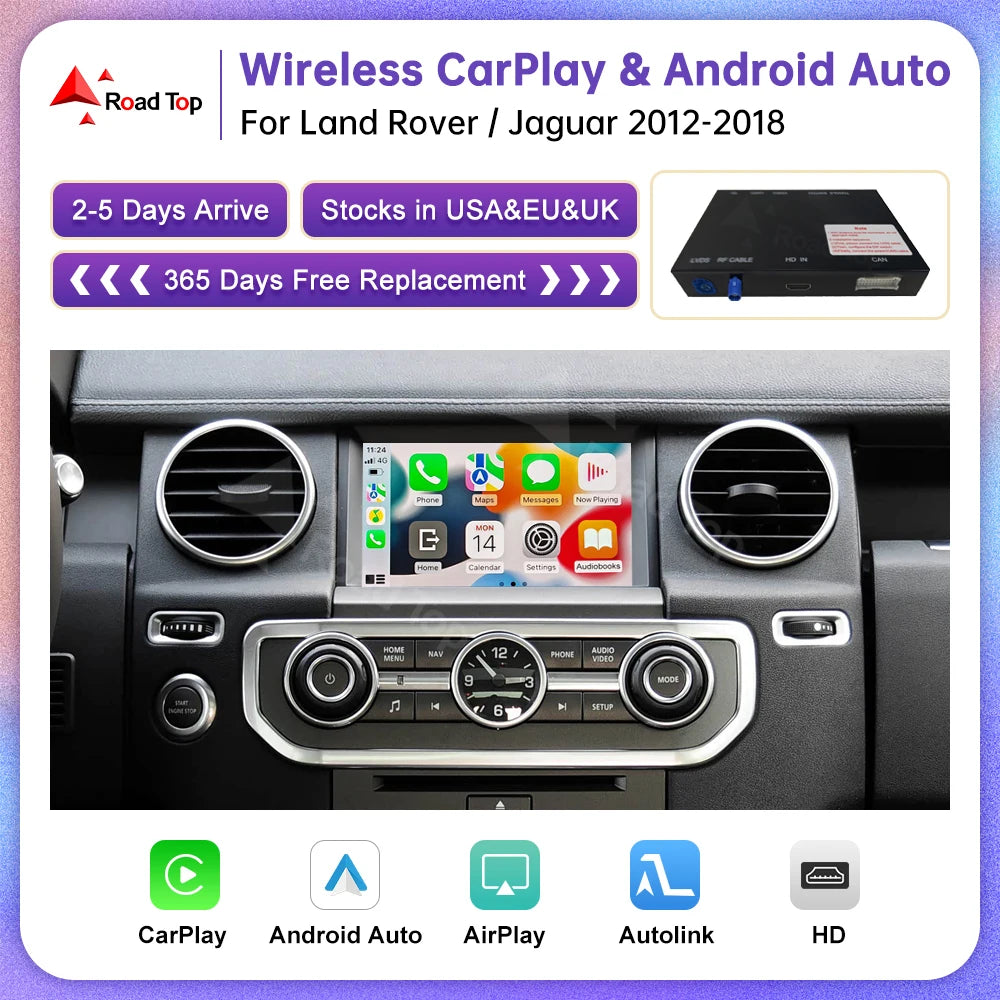 Wireless Carplay For Land Rover/Jaguar/Range Rover/Evoque/Discovery 2012-2018 Android Auto | AUTOKITSHOP