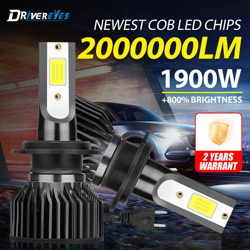 2000000LM H7 H4 H11 Led Headlight H1 H8 H9 H11 9005 HB3 9006 HB4 9012 Bulb Canbus Led Car