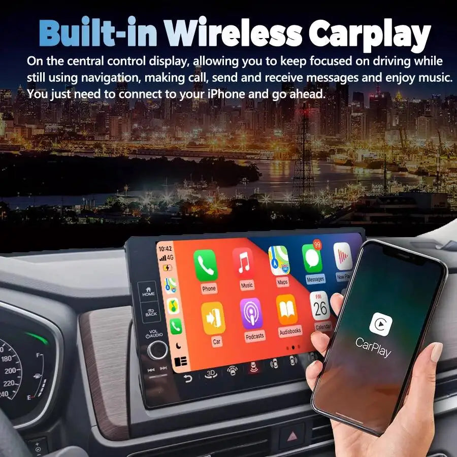 Car Radio Multimedia Video Player Navigation GPS Stereo Head Unit 11.5" For Honda Odyssey