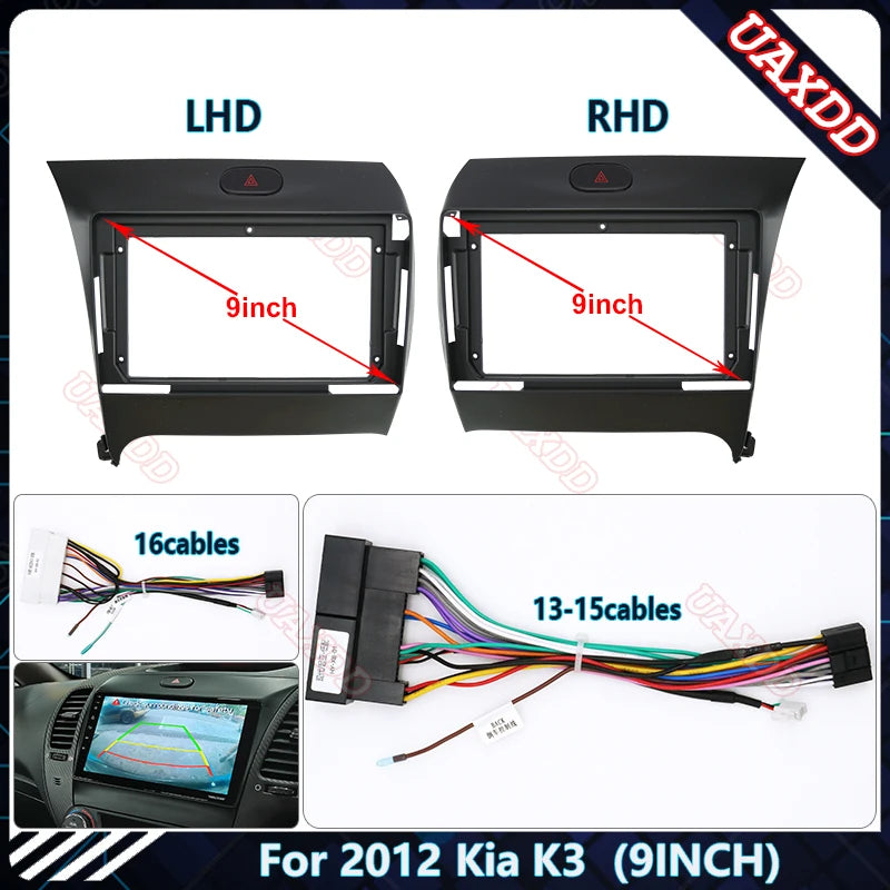 2 Din Car CD Radio Plastic Fascias Panel Dashboard Frame Installation GPS Android Multimed