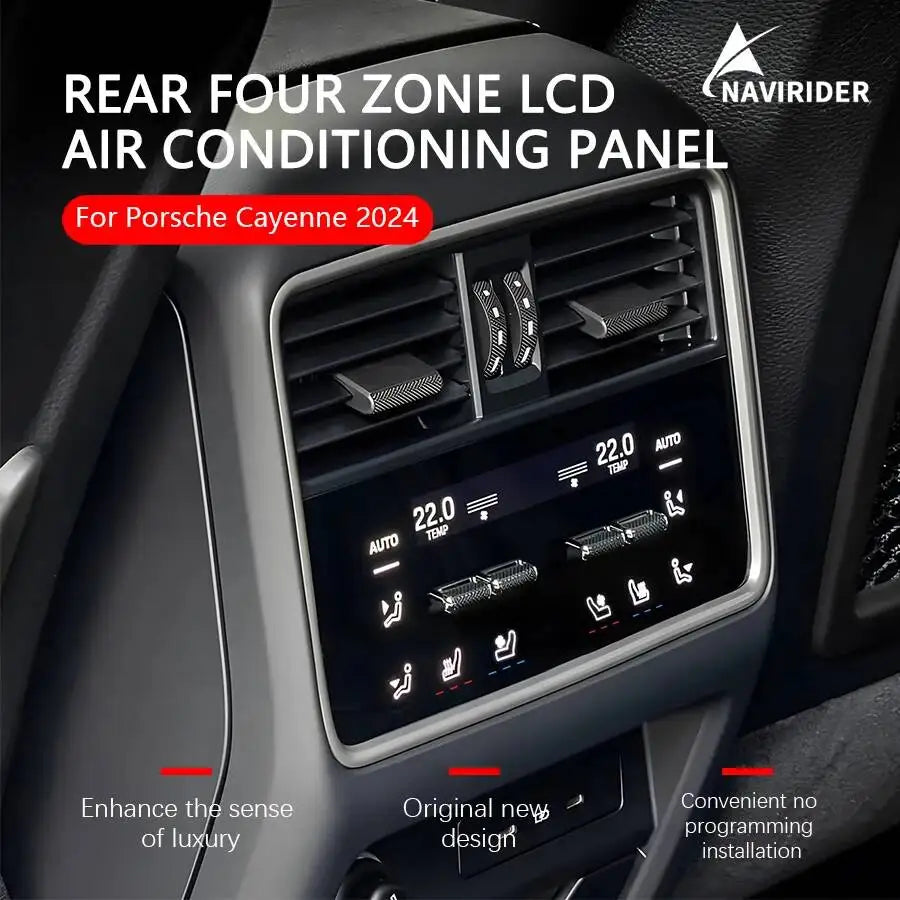 Rear Seats Air Conditioning Panel For Porsche Cayenne 2024 LCD Climate Control Panel No Pr