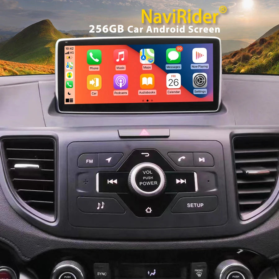 10.25inch Android 14 Auto Radio Screen For Honda CRV CR-V 2012 2015 GPS Carplay Navigation