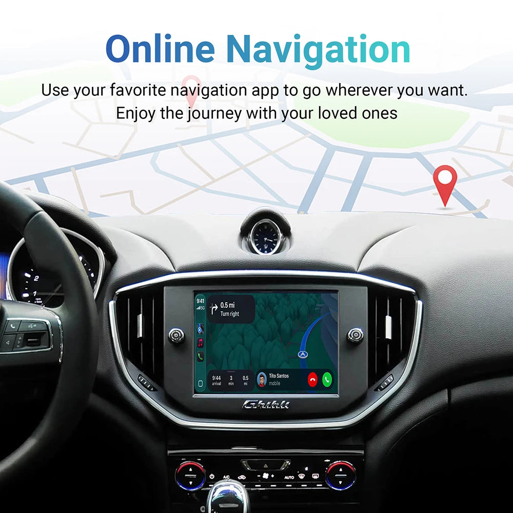 Wireless CarPlay Android Auto Retrofit Kit Decoder Box For Maserati Quattroporte Ghibli Ca | AUTOKITSHOP