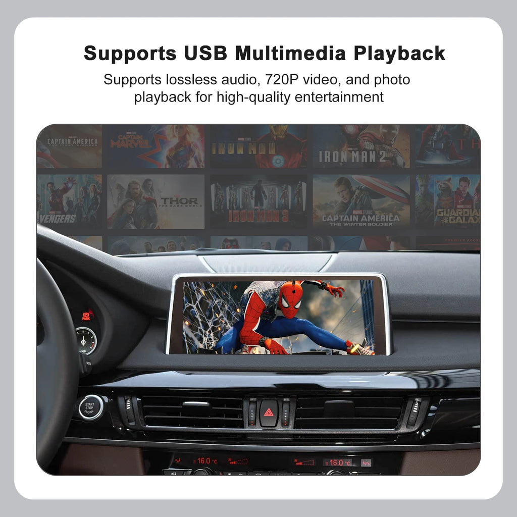 AUTOABC Wireless CarPlay For BMWX5 X6 F15 F16 F85 F86 F70 E71 E72 G05 G06 With Android Aut | AUTOKITSHOP