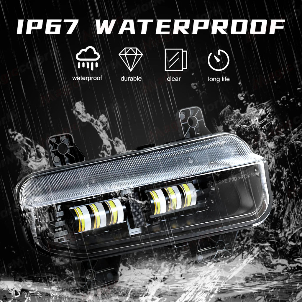 DLAA For Dodge Ram 1500 2019 2020 2021 2022 2023 2024 LED Car Fog Lamps Front Bumper Headl | AUTOKITSHOP