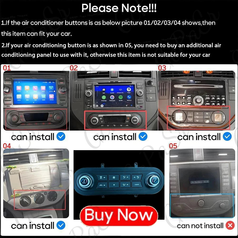 For Ford Kuga MK1 2008 - 2012 For Ford C-MAX CMAX 2003 - 2010 Android Auto Screen Car Radi