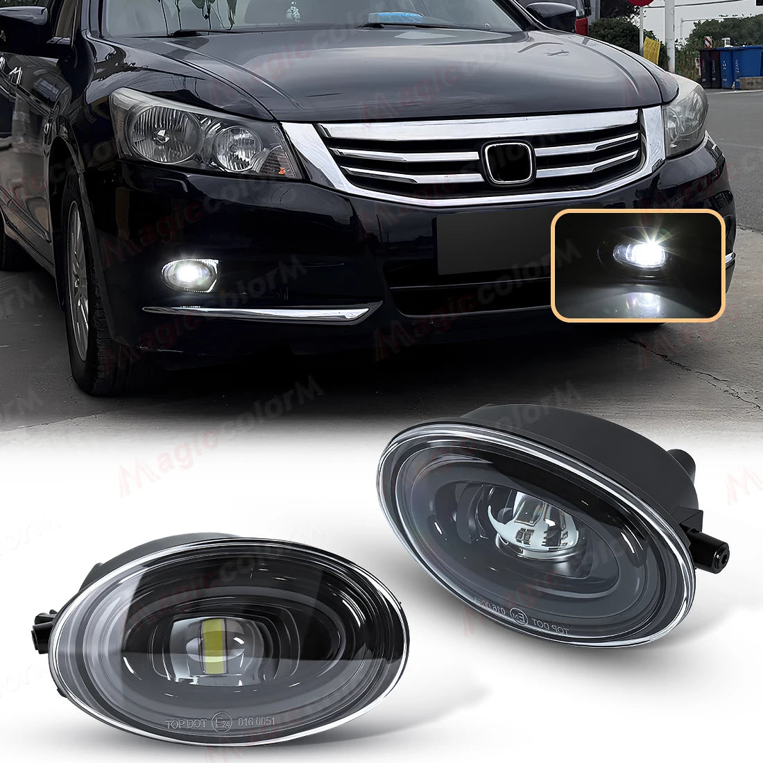 LED Fog Lamps For Honda Accord 2008 2009 2010 2011 2012 2013 For Civic 2009-2015 For JAZZ  | AUTOKITSHOP