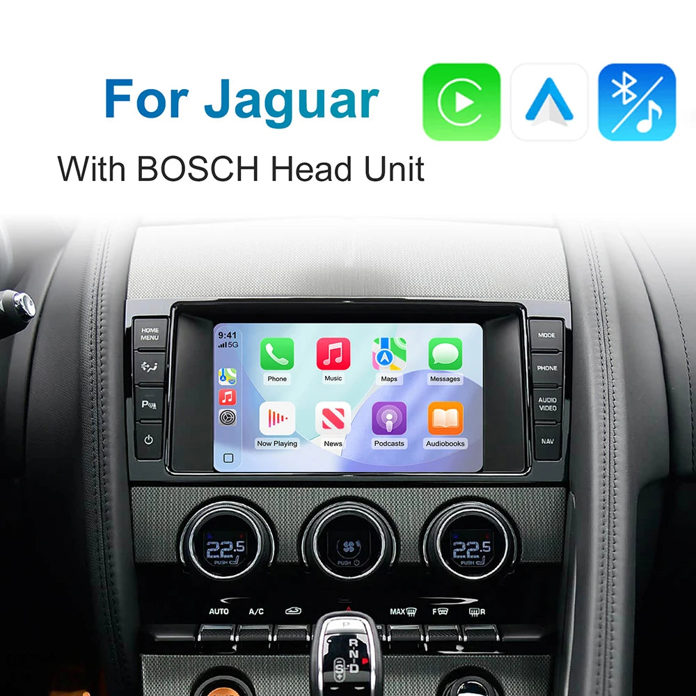 2025 Wireless Carplay Android Auto Fits For Land Rover Jaguar Bosch Discovery4 Evoque Free