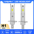 XSTORM H1 H3 LED Headlight Bulb Mini 50W 20000LM CSP for Car Headlamp Fanless Light Auto D