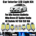 LED Interior Light Kit for Alfa Romeo Giulietta Mito Brera GT Spider Giulia 4C Stelvio 147 156 159 166 Car Bulbs - Ca...