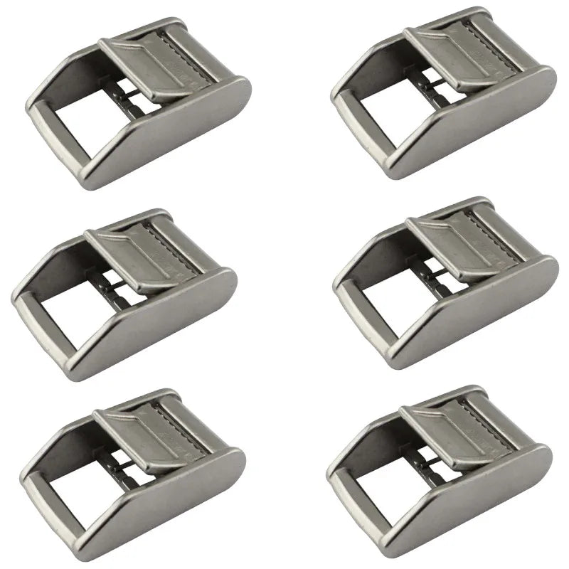 HD 12Pcs/Lot 25mm 316 Stainless Steel Cam Buckle For Tie-Down Straps Ratchet Buckle Webbing Carg - Automotive LED Light