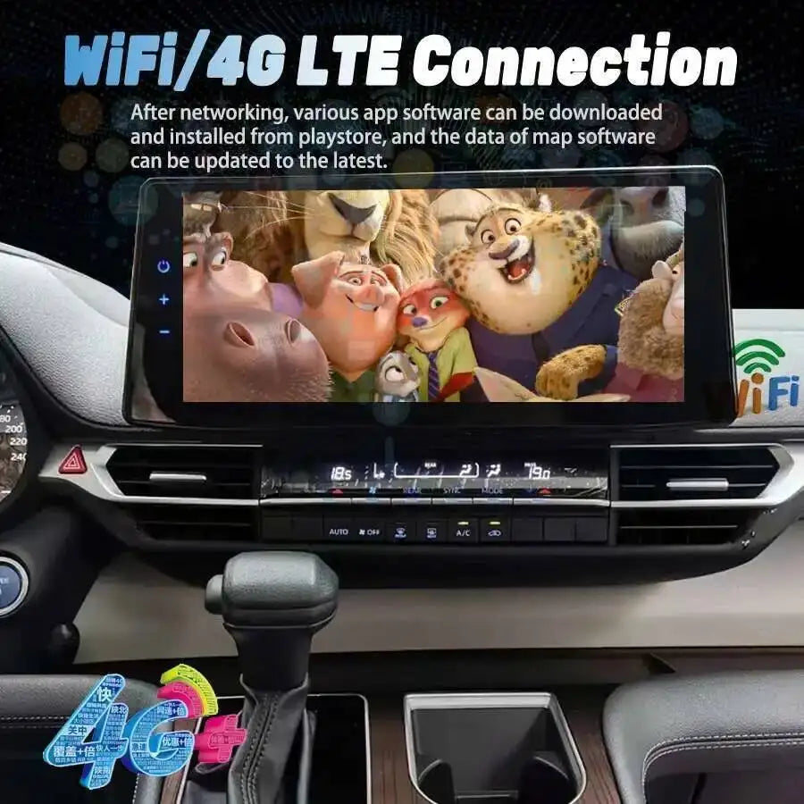 12.3inch Multimedia Player DSP Auto GPS For Toyota Sienna 2021-2025 Android Car Screen Aud