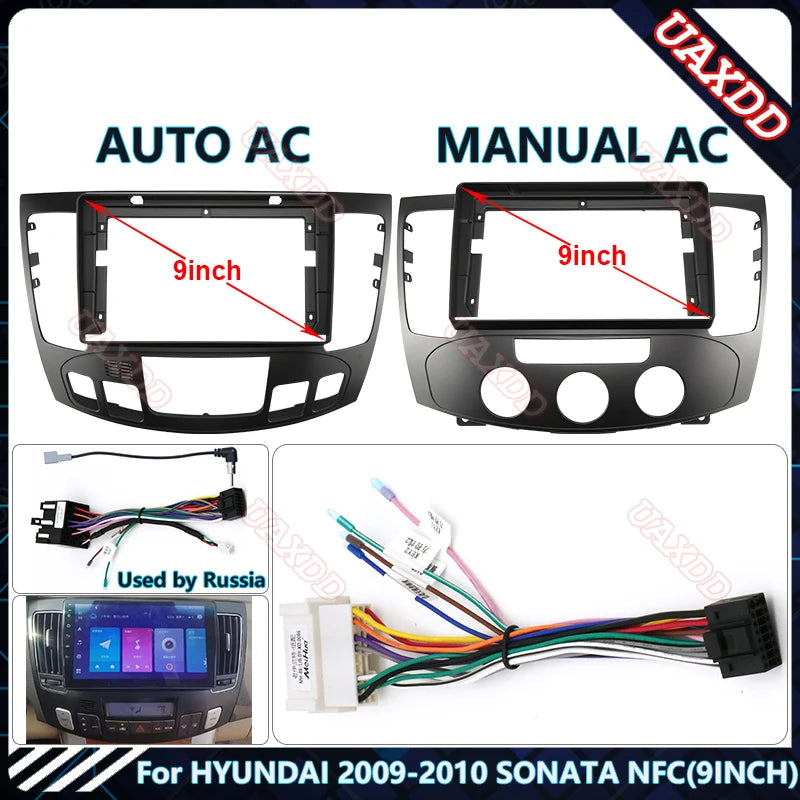 For HYUNDAI 2009-2010 SONATA NFC 9INCH Car Radio Android Stereo Audio Screen Multimedia Vi