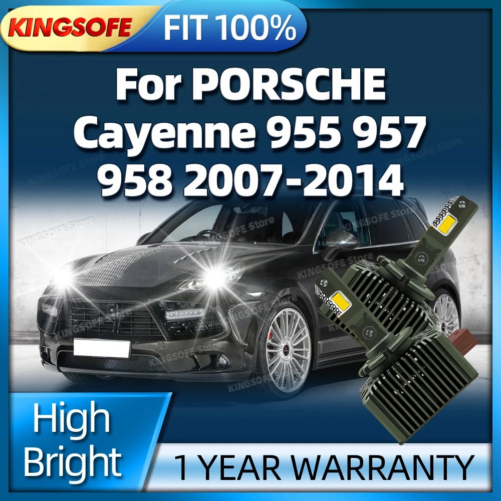 Canbus LED Headlight Bulbs 50000LM HID D1S Xenon Car Light For PORSCHE Cayenne 955 957 958