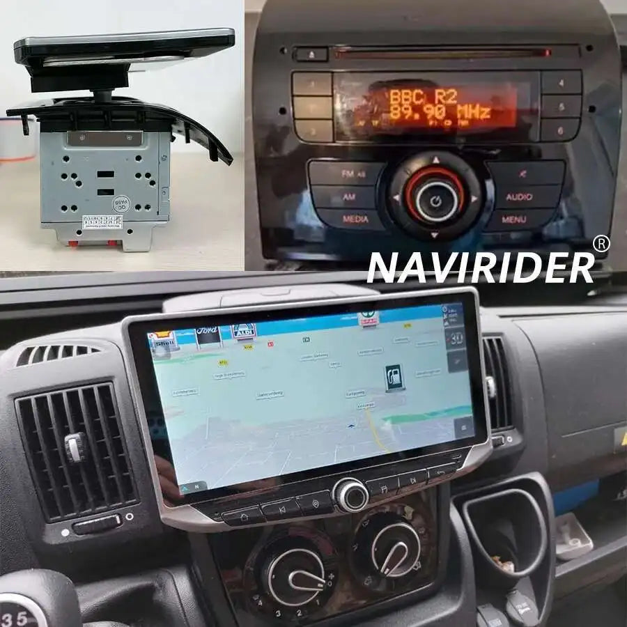 GPS Video Player For Fiat Ducato Peugeot Boxer Citroen Jumper 2006-2022 Carplay Auto Car R
