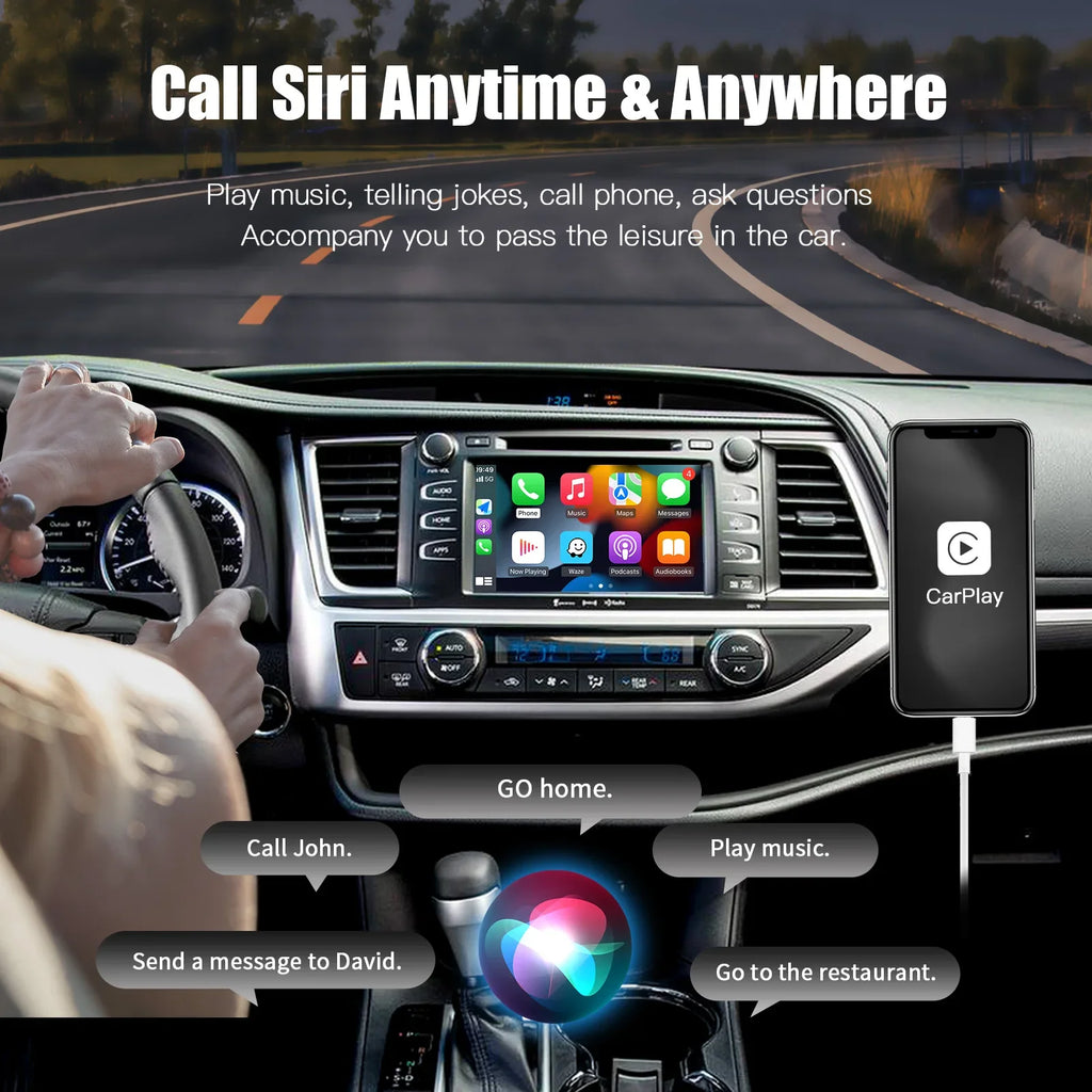 CARABC Wireless Carplay Android Auto module For TOYOTA CHR Corolla Camry Auris prius RAV4  | AUTOKITSHOP