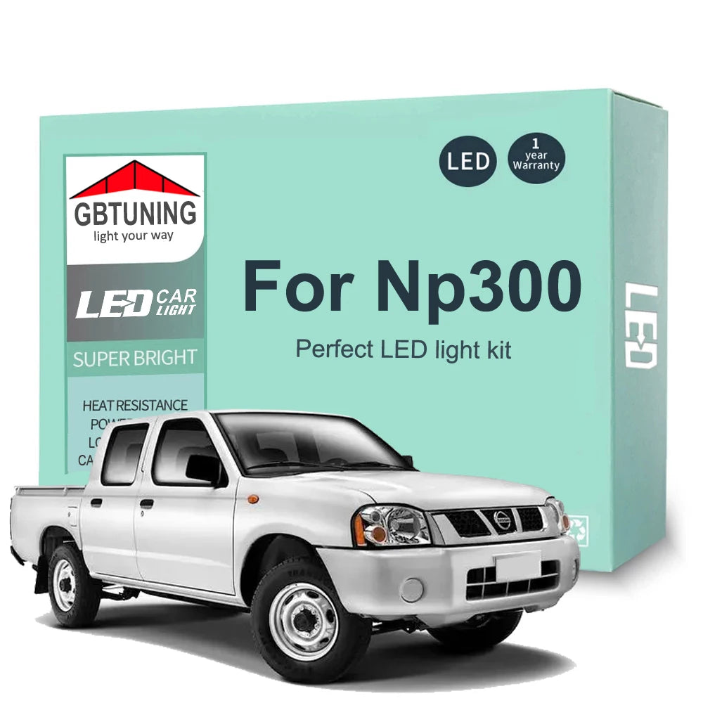 7-Piece LED Interior Light Kit for Nissan Navara Np300 Frontier - Canbus Error-Free Bulbs | AUTOKITSHOP