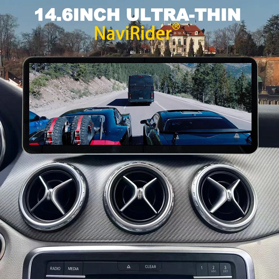 14.6inch Car Radio Carplay For Benz A GLA CLA W176 X156 C117 X117 2013-2019 Android 14 Aut