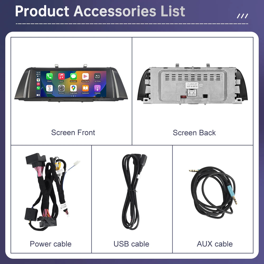1920*720 Touch Screen For BMW 5 Series F10 F11 2011-2017 Wireless Carplay Display Android  | AUTOKITSHOP