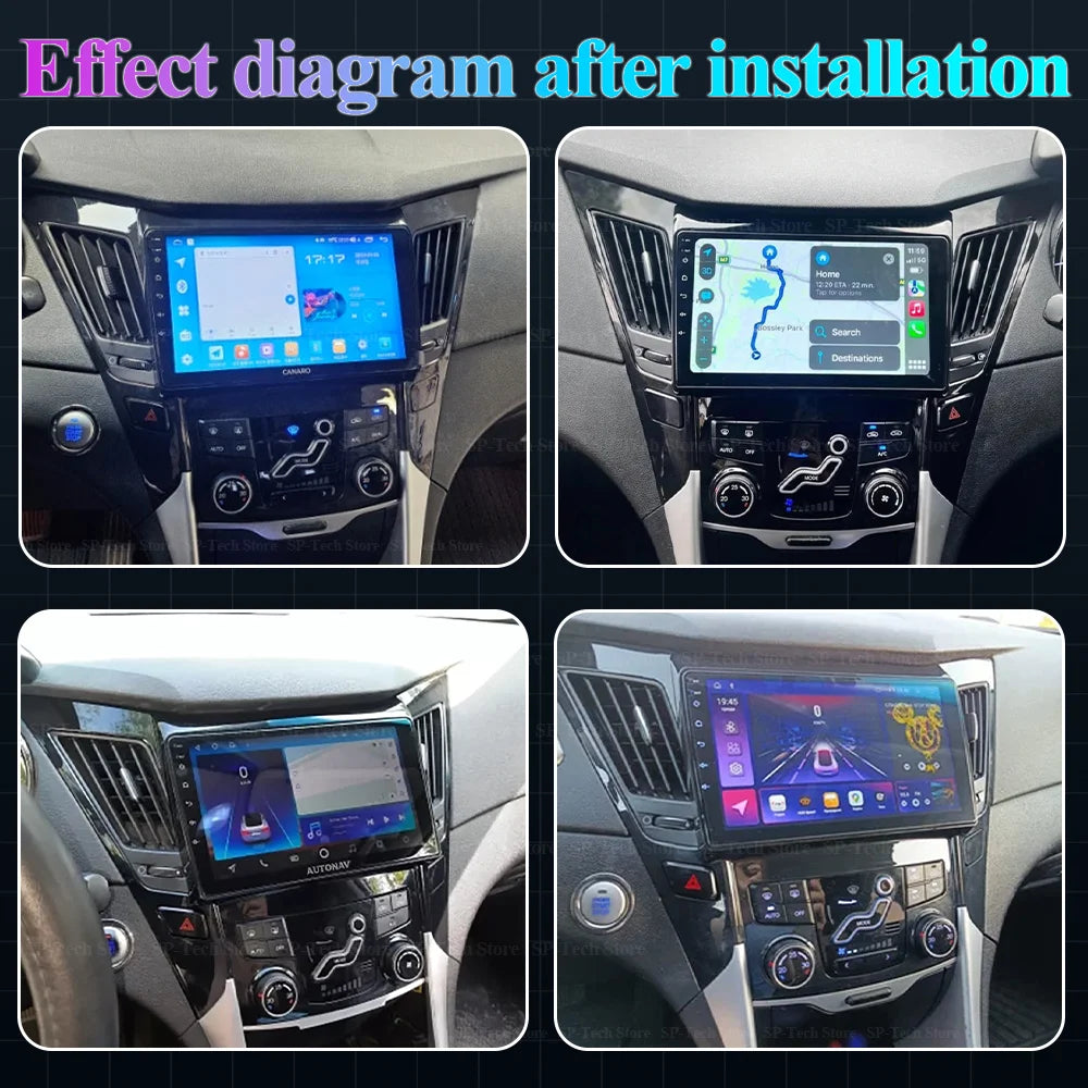 Android 16 For Hyundai Sonata 6 Yf 2009-2014 Carplay Auto Radio Stereo Head Unit Multimedi | AUTOKITSHOP