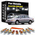 BADEYA 15Pcs LED Interior Number Plate Light Kit For Honda Accord 6 VI MKVI MK6 6th 1998 1