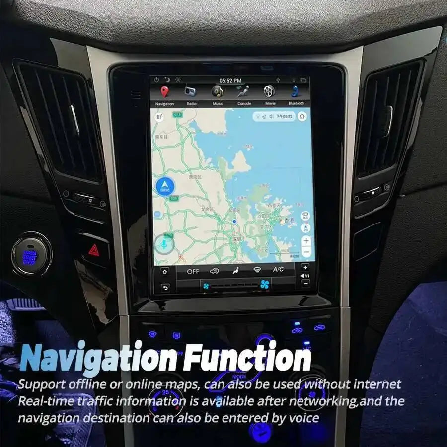 10.4" Screen Android 15 Car Radio For Hyundai Sonata 8 YF 2011-2015 GPS Navigation Multime | AUTOKITSHOP