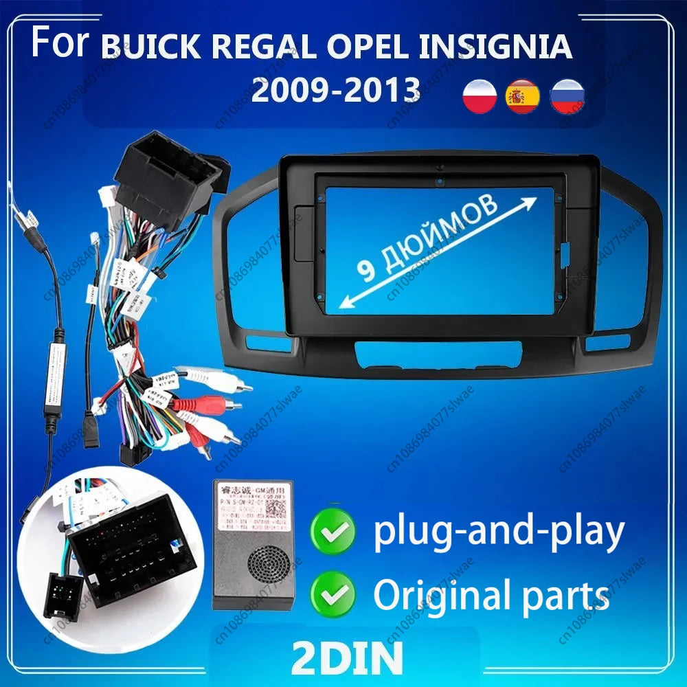 9 inch For BUICK REGAL OPEL INSIGNIA 2009-2013 Car Radio Fascias Android MP5 Stereo Player